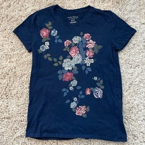 Lucky Brand Women’s Floral Tee, Size XS, EUC